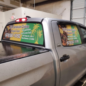 Ventana trasera microperforada